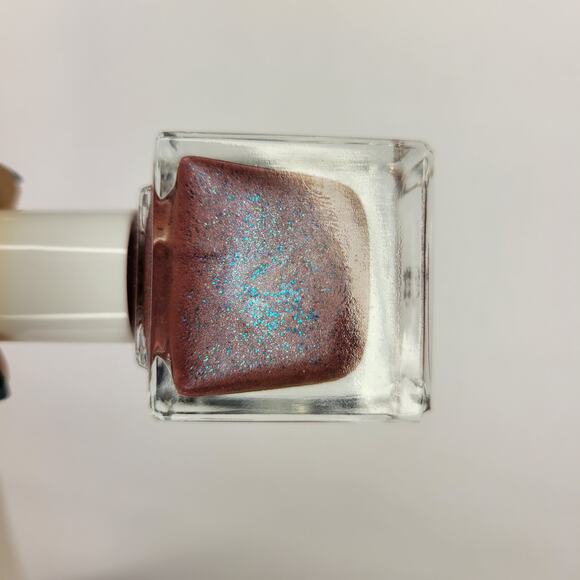 Parrot Polish "Choco-Blue" NEW Shimmer Mauve Pink Glitter Holo Metallic Lacquer - Picture 3 of 8